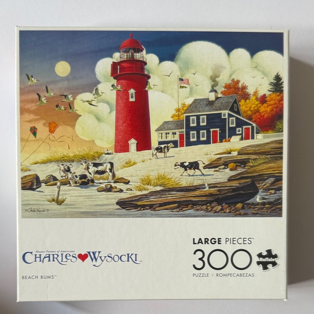 Charles Wysocki Beach Bums Puzzle - 300 Pieces